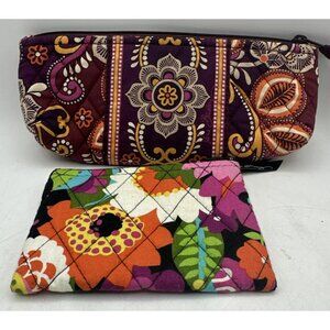 Vera Bradley Quilted Wallet Coin and Wallet Paisley Floral Purse